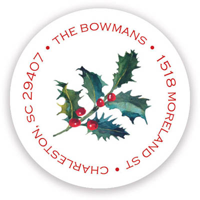 Holiday Address Labels & Gift Stickers by Stacy Claire Boyd (Holly Party) Holiday Address Labels & Gift Stickers by Stacy Claire Boyd (Holly Party)