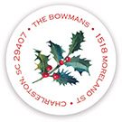 Holiday Address Labels & Gift Stickers by Stacy Claire Boyd (Holly Party)