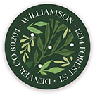 Holiday Address Labels & Gift Stickers by Stacy Claire Boyd (Woodland Brocade)