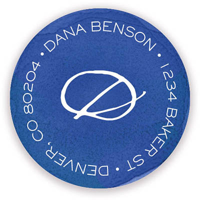 Return Address Label/Sticky by Stacy Claire Boyd - Border Stripes