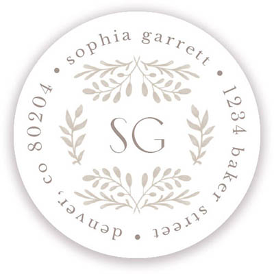 Return Address Label/Sticky by Stacy Claire Boyd - Heirloom Ivy