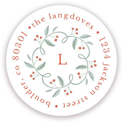 Return Address Label/Sticky by Stacy Claire Boyd - Flourished Berries