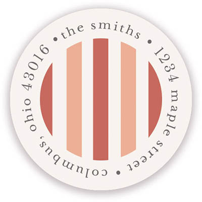 Return Address Label/Sticky by Stacy Claire Boyd - Resort Stripes