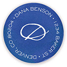 Return Address Label/Sticky by Stacy Claire Boyd - Border Stripes