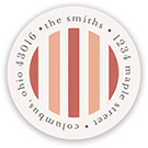 Return Address Label/Sticky by Stacy Claire Boyd - Resort Stripes