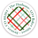 Return Address Label/Sticky by Stacy Claire Boyd - Plaid Tidings