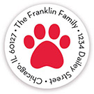 Return Address Label/Sticky by Stacy Claire Boyd - Happy Pawlidays