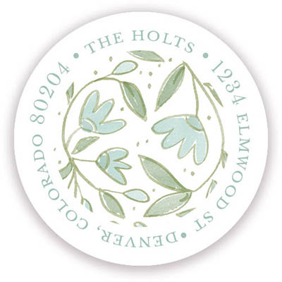 Holiday Return Address Label/Sticky by Stacy Claire Boyd (Southern Buds)