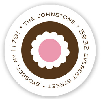Stacy Claire Boyd Return Address Label/Sticky - Little Logo - Pink