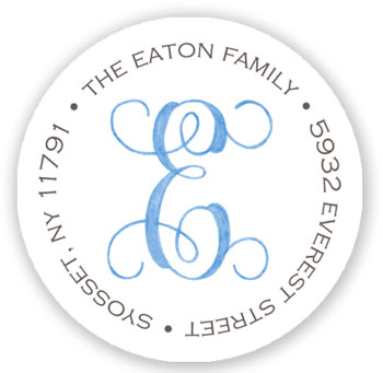 Stacy Claire Boyd Return Address Label/Sticky - Sweet Welcome - Blue Stacy Claire Boyd Return Address Label/Sticky - Sweet Welcome - Blue