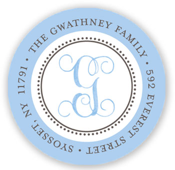 Stacy Claire Boyd Return Address Label/Sticky - Announcing Our Love - Blue Stacy Claire Boyd Return Address Label/Sticky - Announcing Our Love - Blue