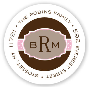Stacy Claire Boyd Return Address Label/Sticky - Bellissino - Pink Stacy Claire Boyd Return Address Label/Sticky - Bellissino - Pink