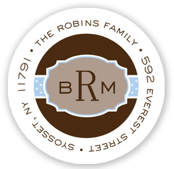 Stacy Claire Boyd Return Address Label/Sticky - Bellissino - Blue Stacy Claire Boyd Return Address Label/Sticky - Bellissino - Blue