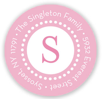 Stacy Claire Boyd Return Address Label/Sticky - Whimsy - Pink Stacy Claire Boyd Return Address Label/Sticky - Whimsy - Pink