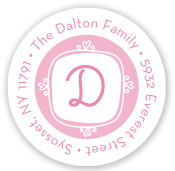 Stacy Claire Boyd Return Address Label/Sticky - Le Cute - Pink Stacy Claire Boyd Return Address Label/Sticky - Le Cute - Pink