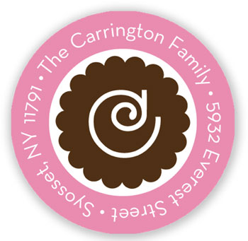 Stacy Claire Boyd Return Address Label/Sticky - Little Lovey - Pink
