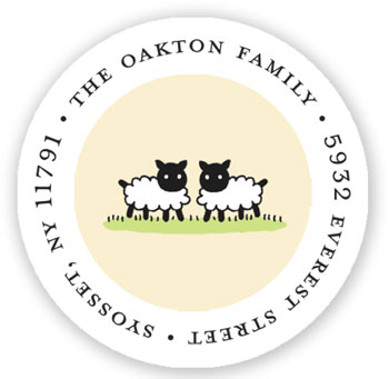 Stacy Claire Boyd Return Address Label/Sticky - Sweet Lambs