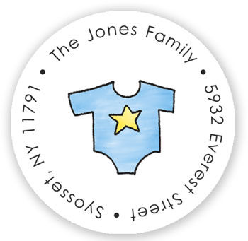 Stacy Claire Boyd Return Address Label/Sticky - Cute Clothesline - Blue Stacy Claire Boyd Return Address Label/Sticky - Cute Clothesline - Blue