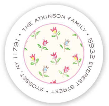 Stacy Claire Boyd Return Address Label/Sticky - Spring Tulips