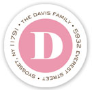 Stacy Claire Boyd Return Address Label/Sticky - Baby Billboard - Pink