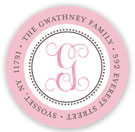 Stacy Claire Boyd Return Address Label/Sticky - Announcing Our Love - Pink
