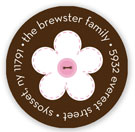 Stacy Claire Boyd Return Address Label/Sticky - Button Flowers