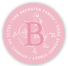 Stacy Claire Boyd Return Address Label/Sticky - Lovely - Pink