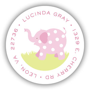 Stacy Claire Boyd Return Address Label/Sticky - Pink Picadilly Circus Stacy Claire Boyd Return Address Label/Sticky - Pink Picadilly Circus