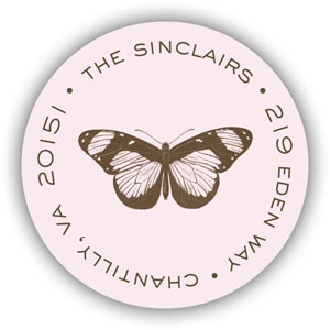 Return Address Label/Sticky by Stacy Claire Boyd - Freshly-Etched Butterfly Return Address Label/Sticky by Stacy Claire Boyd - Freshly-Etched Butterfly