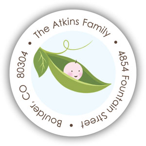Return Address Label/Sticky by Stacy Claire Boyd - Sweet Pea Return Address Label/Sticky by Stacy Claire Boyd - Sweet Pea