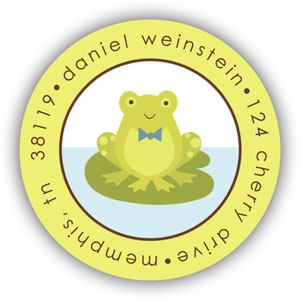 Return Address Label/Sticky by Stacy Claire Boyd - Toadally Cute Return Address Label/Sticky by Stacy Claire Boyd - Toadally Cute