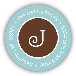 Stacy Claire Boyd Return Address Label/Sticky - Blue Truffle Stacy Claire Boyd Return Address Label/Sticky - Blue Truffle
