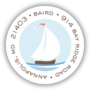 Stacy Claire Boyd Return Address Label/Sticky - Little Sailor