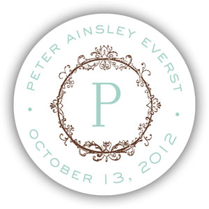 Return Address Label/Sticky by Stacy Claire Boyd - Bella Baby-Blue Return Address Label/Sticky by Stacy Claire Boyd - Bella Baby-Blue