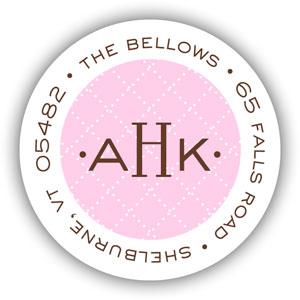 Stacy Claire Boyd Return Address Label/Sticky - Dressed To Be Blessed-Pink Stacy Claire Boyd Return Address Label/Sticky - Dressed To Be Blessed-Pink