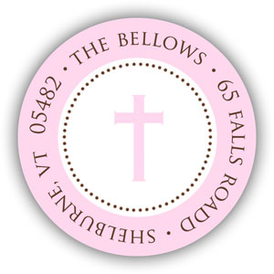 Stacy Claire Boyd Return Address Label/Sticky - We Are Blessed-Pink