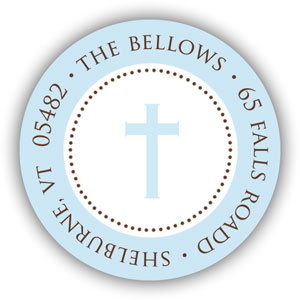 Stacy Claire Boyd Return Address Label/Sticky - We Are Blessed-Blue Stacy Claire Boyd Return Address Label/Sticky - We Are Blessed-Blue