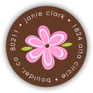 Return Address Label/Sticky by Stacy Claire Boyd - Pink Daisy Delight-Style Return Address Label/Sticky by Stacy Claire Boyd - Pink Daisy Delight-Style