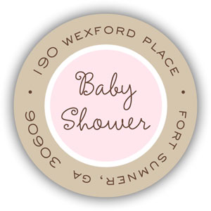 Stacy Claire Boyd Return Address Label/Sticky - Blowin' Bubbles-Pink