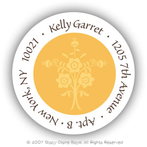 Stacy Claire Boyd Return Address Label/Sticky - Bouquet