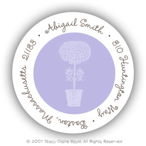 Return Address Label/Sticky by Stacy Claire Boyd - Topiary Return Address Label/Sticky by Stacy Claire Boyd - Topiary