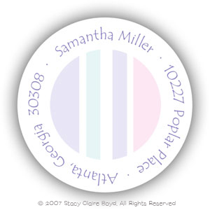 Return Address Label/Sticky by Stacy Claire Boyd - Cotton Candy Cabana