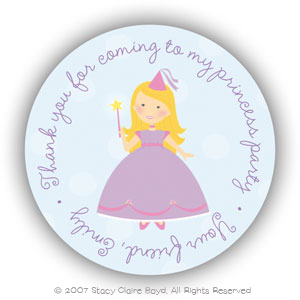 Stacy Claire Boyd Return Address Label/Sticky - Blonde Princess