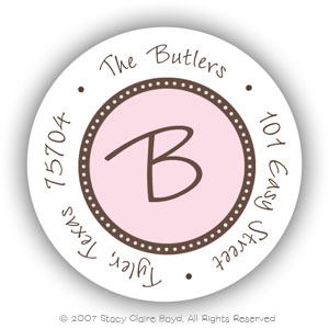 Return Address Label/Sticky by Stacy Claire Boyd - Simply Pink