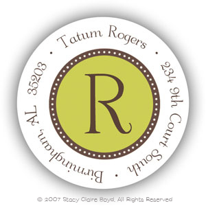 Return Address Label/Sticky by Stacy Claire Boyd - Simply Green Return Address Label/Sticky by Stacy Claire Boyd - Simply Green