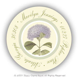 Stacy Claire Boyd Return Address Label/Sticky - Heavenly Hydrangea