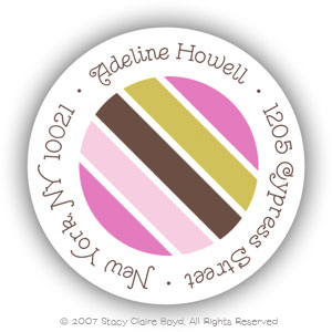 Return Address Label/Sticky by Stacy Claire Boyd - Marshmallow Necktie Return Address Label/Sticky by Stacy Claire Boyd - Marshmallow Necktie