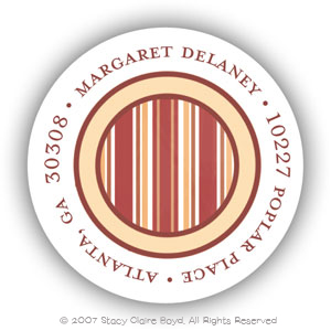 Return Address Label/Sticky by Stacy Claire Boyd - Classic Berry