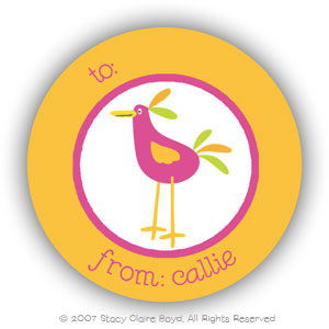 Return Address Label/Sticky by Stacy Claire Boyd - Doodle Bird