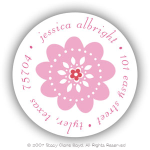 Stacy Claire Boyd Return Address Label/Sticky - Blooming Vine